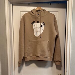 Men's Tan Graphic Hoodie